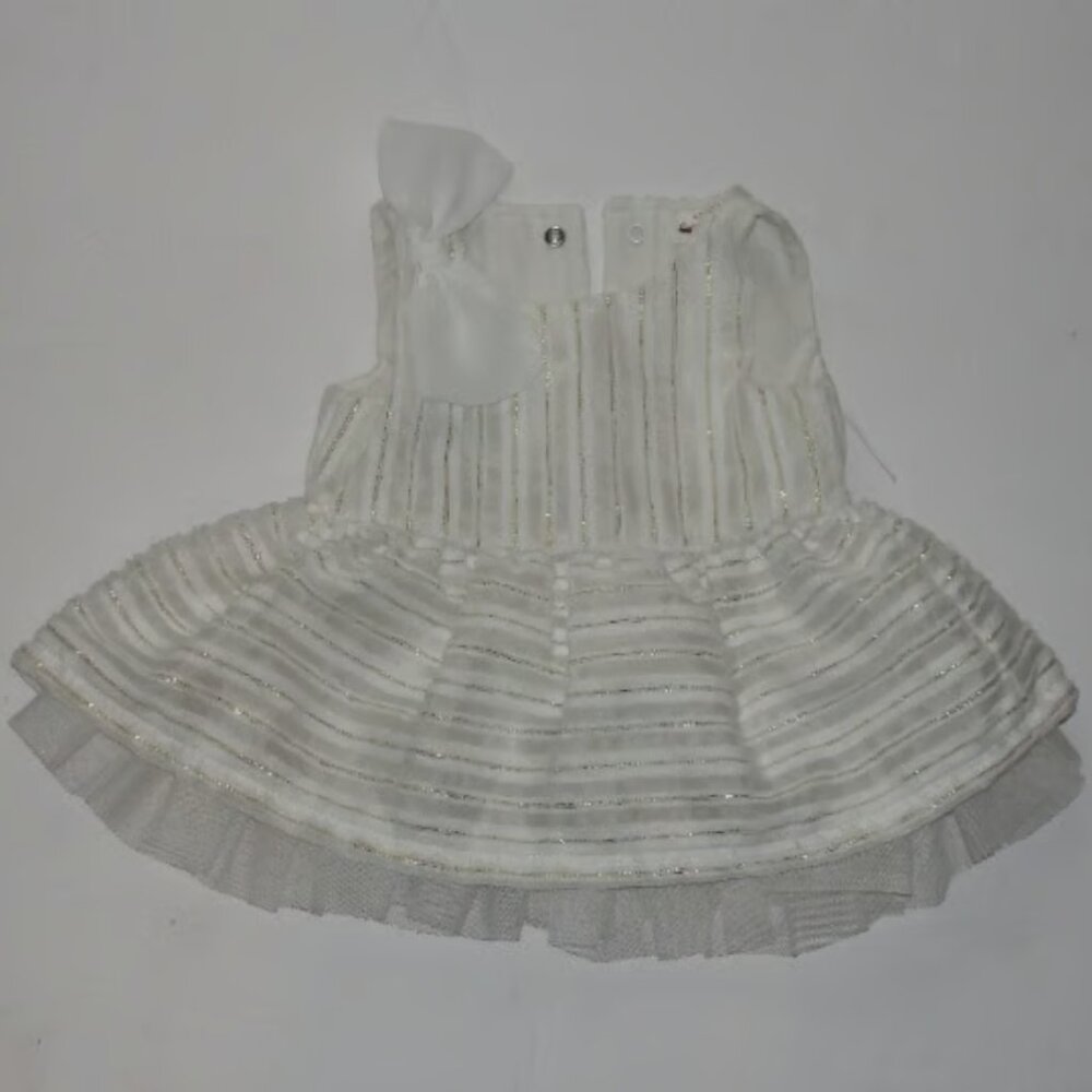Cat and Jack Infant Baby Newborn cream christening Dress